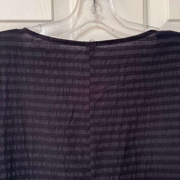 NWT Alchemia Tricot Made in Italy Minimalist Stripe Cocoon Dress M/L Black - Picture 10 of 15